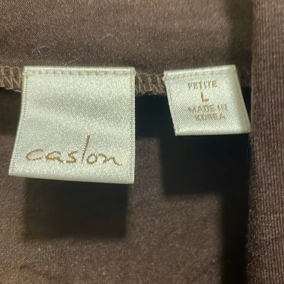 CASLON woman’s dark brown open cardigan - Picture 4 of 8